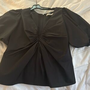 Amanda uprichard peplum top/ low cut; never worn - brand new